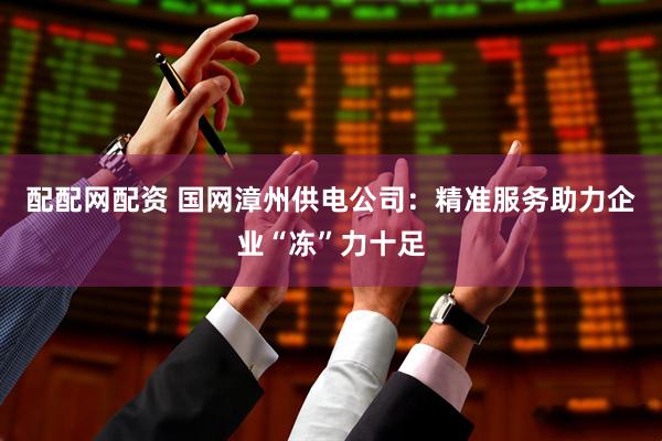 配配网配资 国网漳州供电公司：精准服务助力企业“冻”力十足